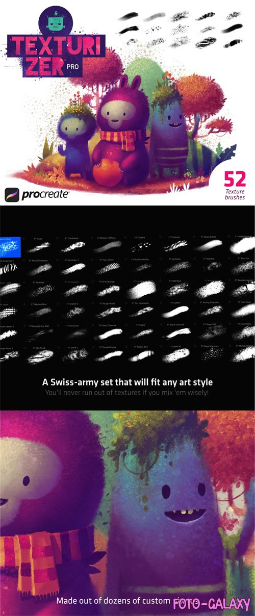 Texturizer Pro Brush Pack for Procreate
