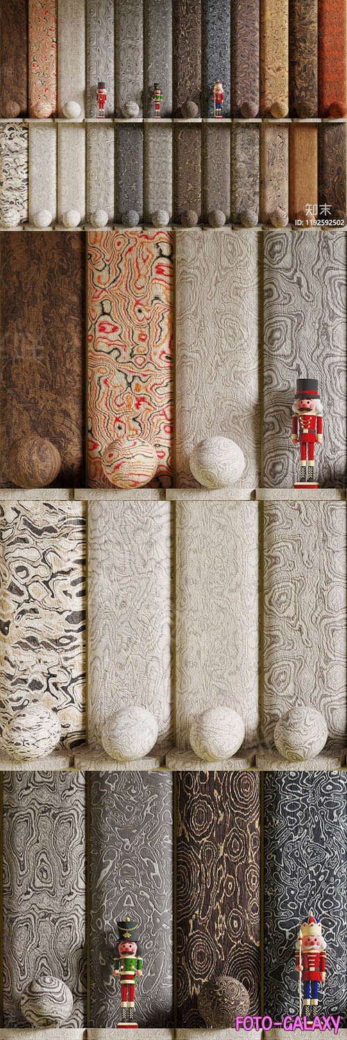 Italian Wood Veneer Textures for 3ds Max
