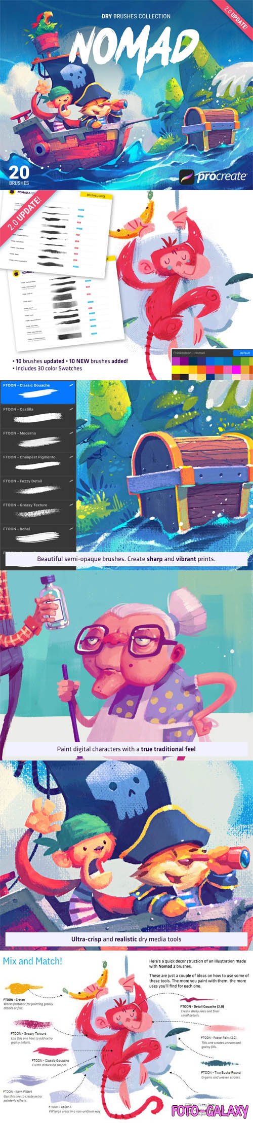 Nomad V2 - Brush Pack for Procreate