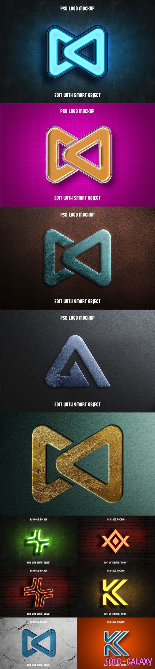 Best Modern 3D Logos on Wall - PSD Mockup Templates