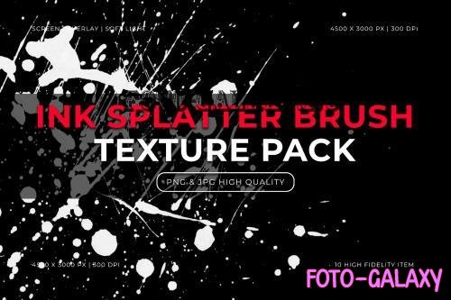 Ink Splatter Texture Brush Pack - 291469035 - N4T8KM6