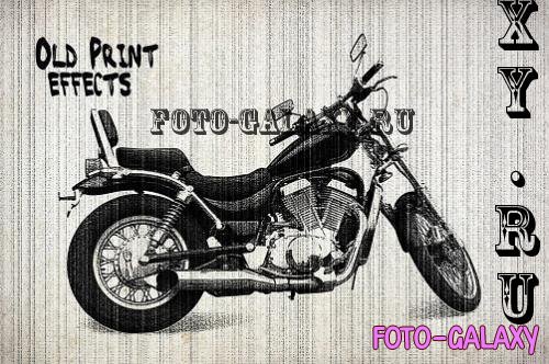 Old Print Photo Effect - AFXMX7Y