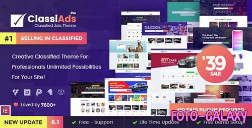 Classiads 6.1.11 - Classified Ads WordPress Theme