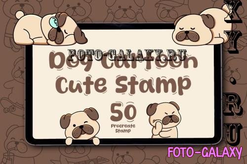 Dog Cartoon Cute Stamp - 291459816 - 8XZ42KP