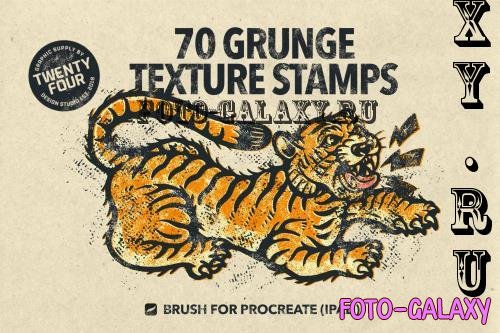 70 Grunge Stamps - Procreate Brush - VEPWR3R