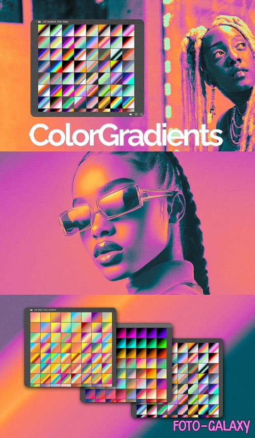 80 Color Gradients Pack for Photoshop
