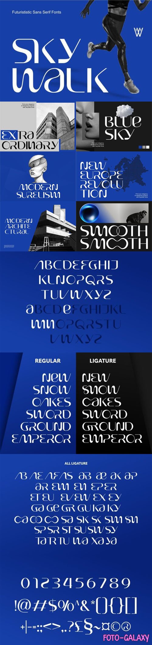 Sky Walk - Futuristic Sans Serif Font