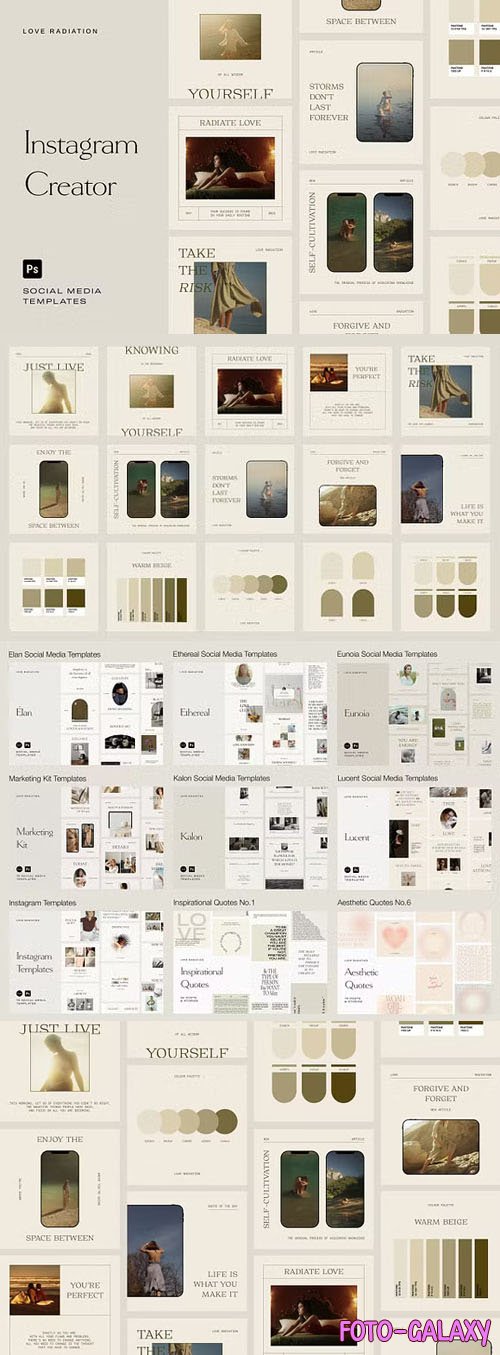 Instagram Creator - 30 Social Media PSD Templates