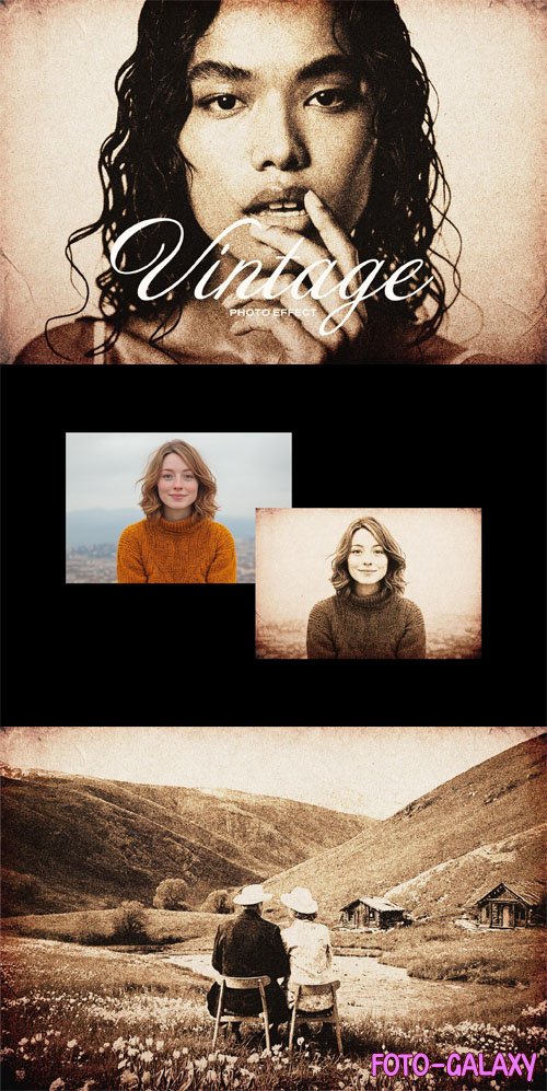 Vintage Sepia Photo Effect for Photoshop