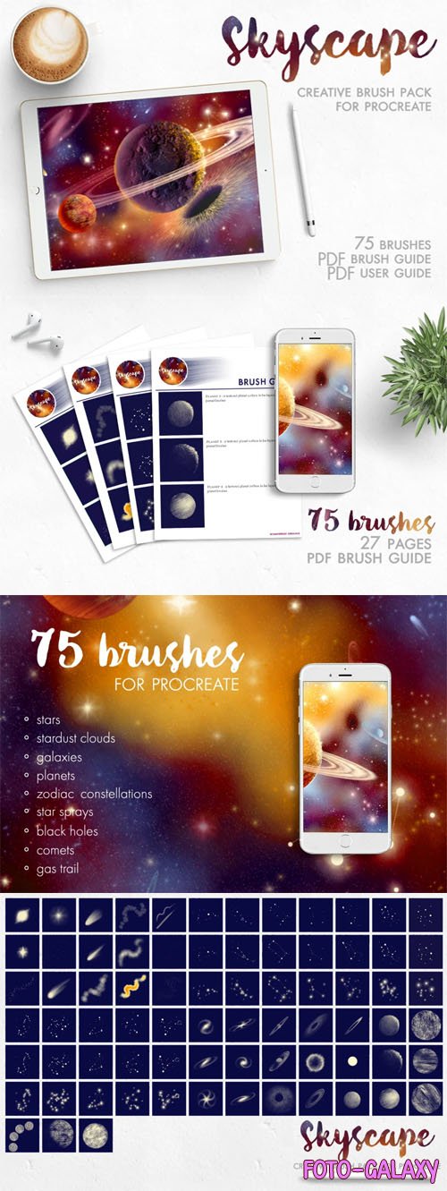 Creative Skyscape Toolkit - Procreate Brushes Pack