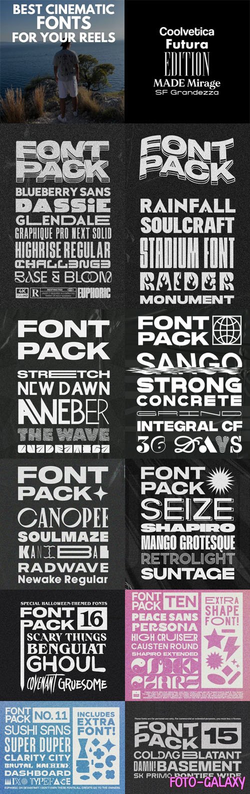 70+ Best Cinematic Fonts Pack