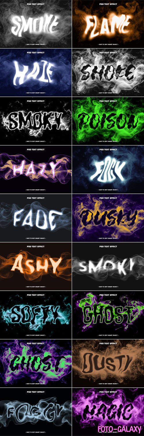 Best Modern Smoky Text Effects for Photoshop