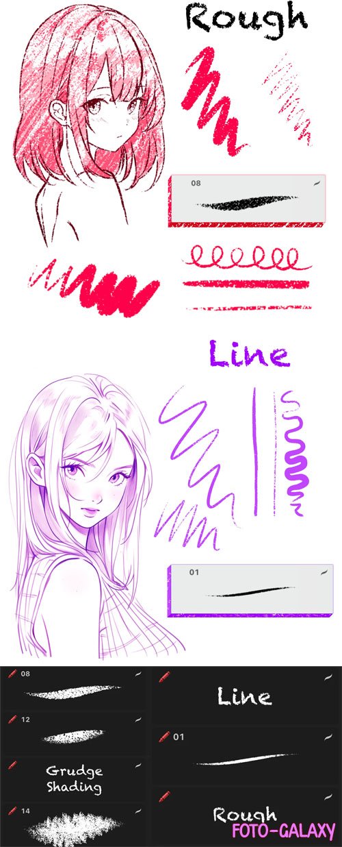 Crayon Procreate Brushes Pack