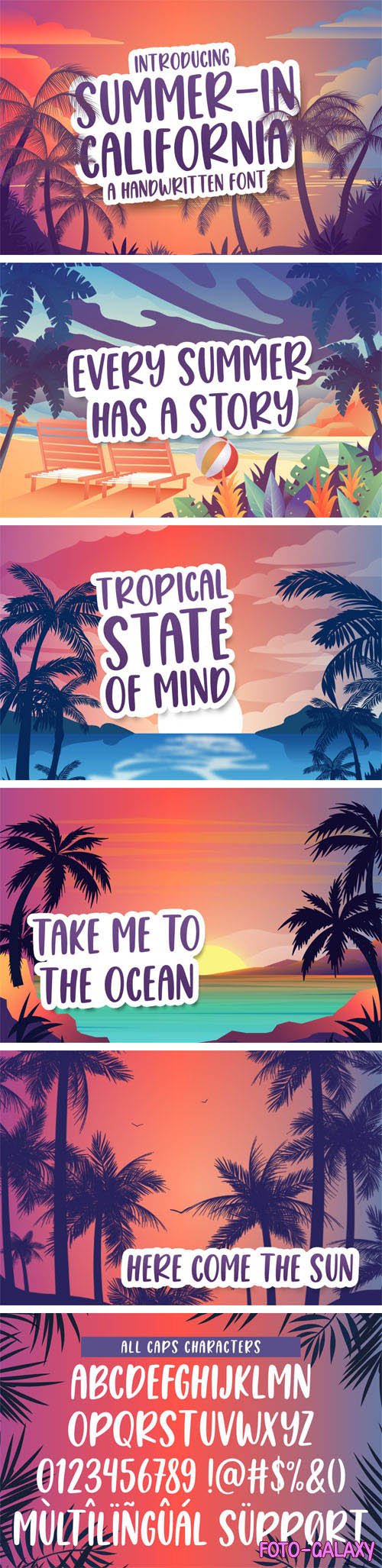 Summer in California - Handwritten Bold and Tall Font