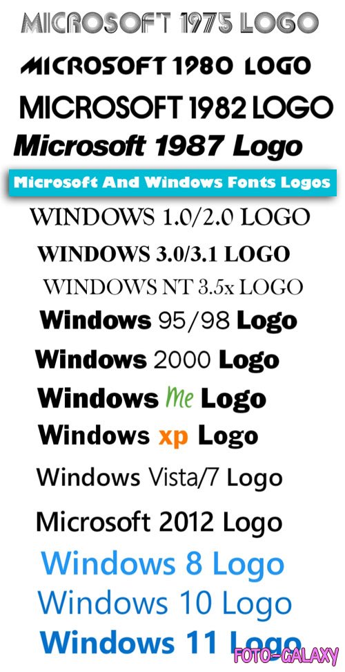 Microsoft & Windows Fonts Pack - 26 Fonts