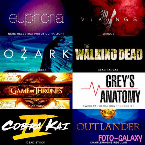 TV Shows Fonts Pack - 8 Fonts