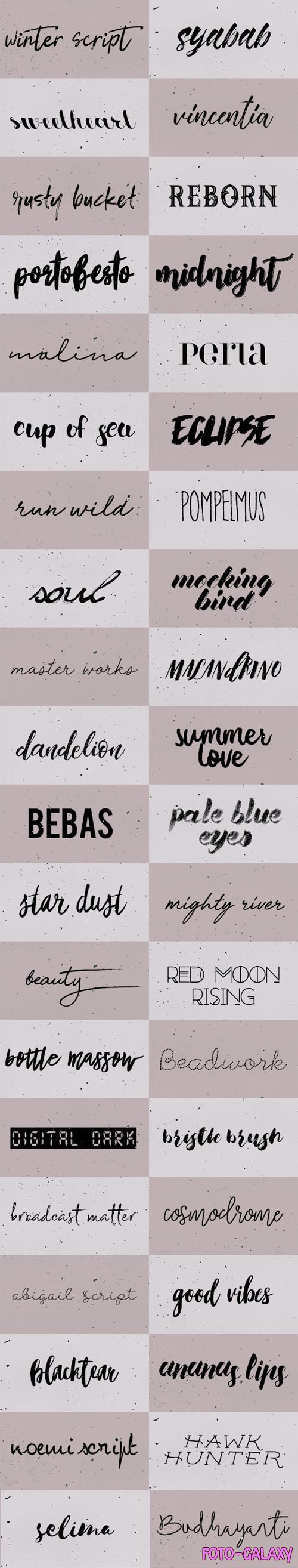 40 Fonts Pack