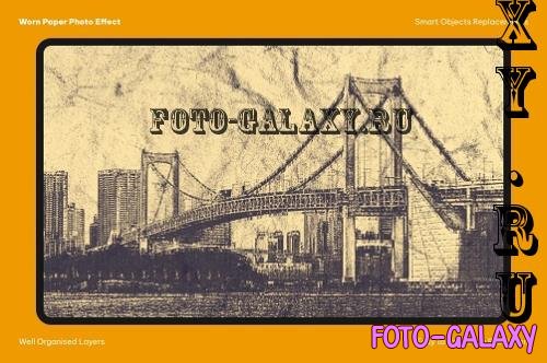Worn Paper Photo Effect - 291512944 - 8WNR68G