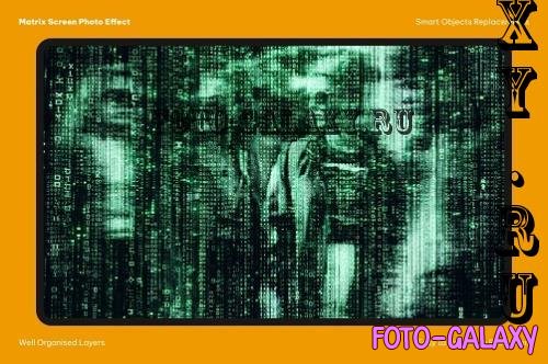 Matrix Screen Photo Effect - 291516438 - ZBMHXD2