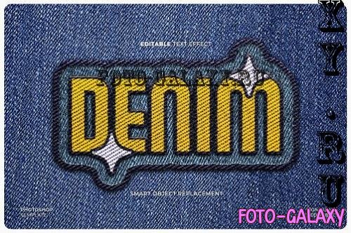 Denim Embroidery Text Effect - TCTSMWU