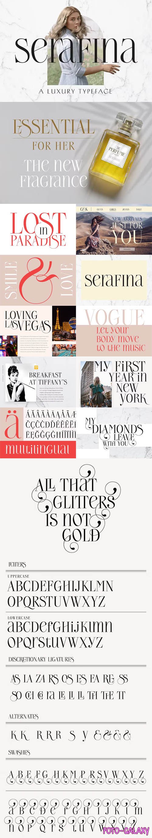 Serafina - Luxury Serif Typeface