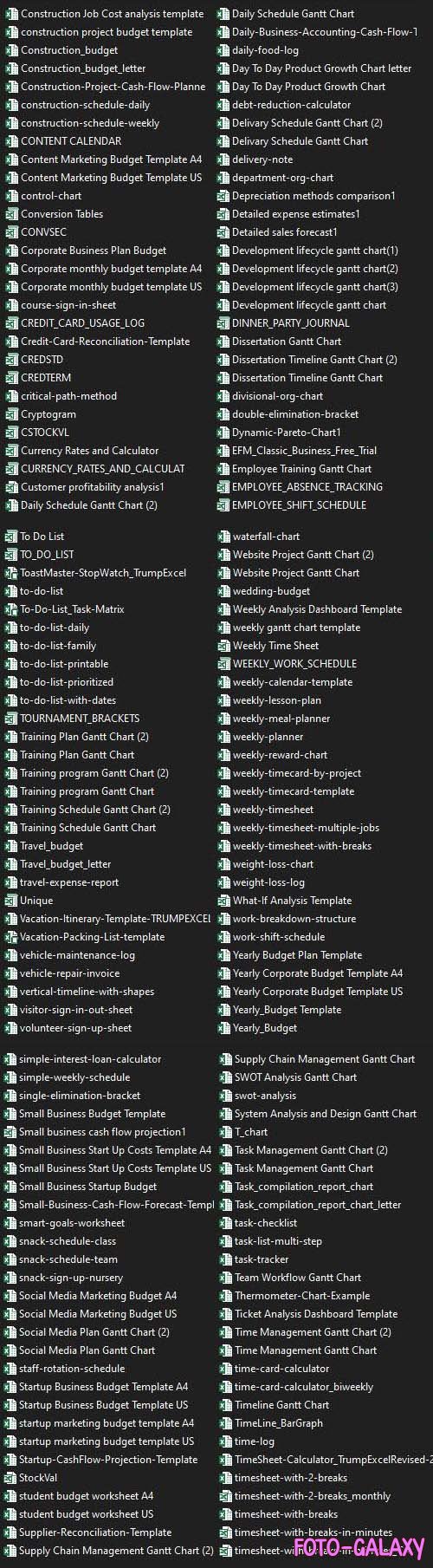 1000+ Professional Excel Templates Bundle
