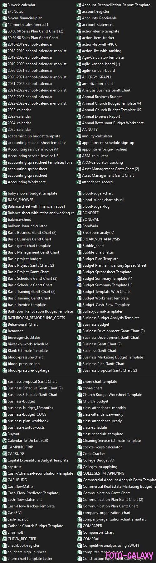 1000+ Professional Excel Templates Bundle