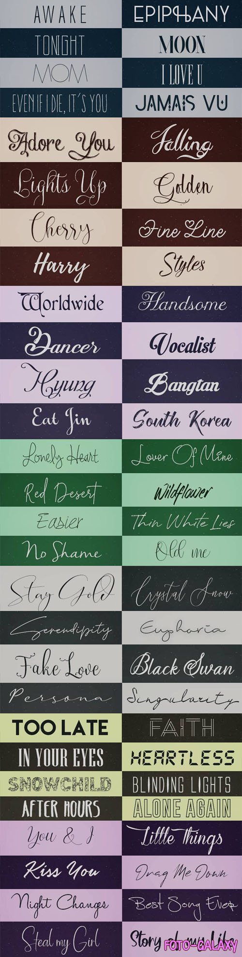 58 Fonts Pack