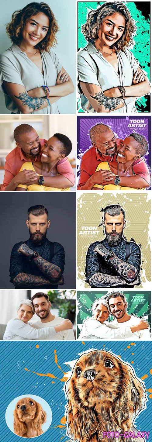 Toon Artist - Photoshop Actions
