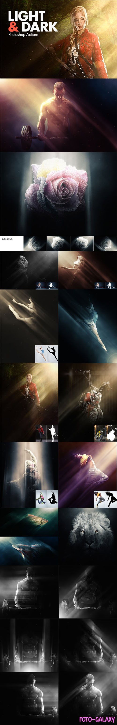 Light and Dark Actions for Photoshop