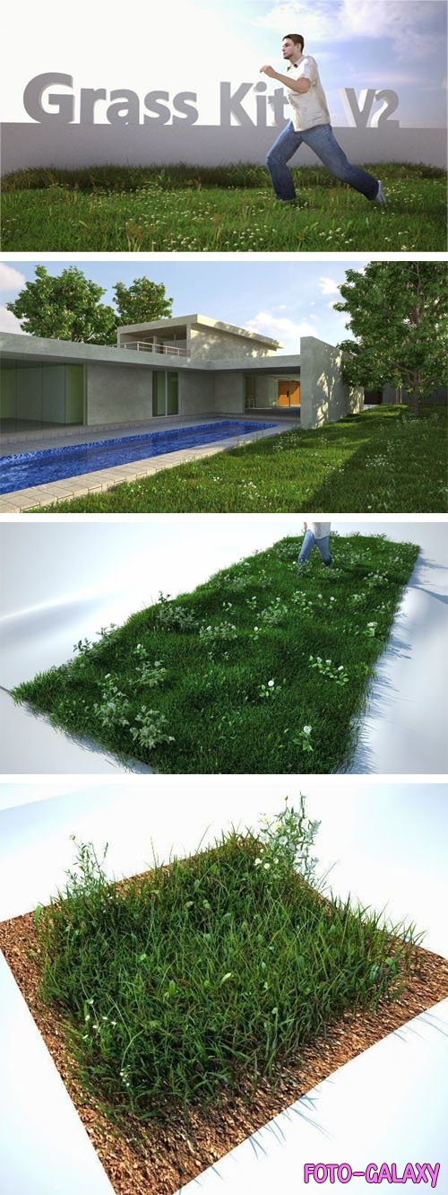 Grass Kit v2 for Cinema 4D & Vray
