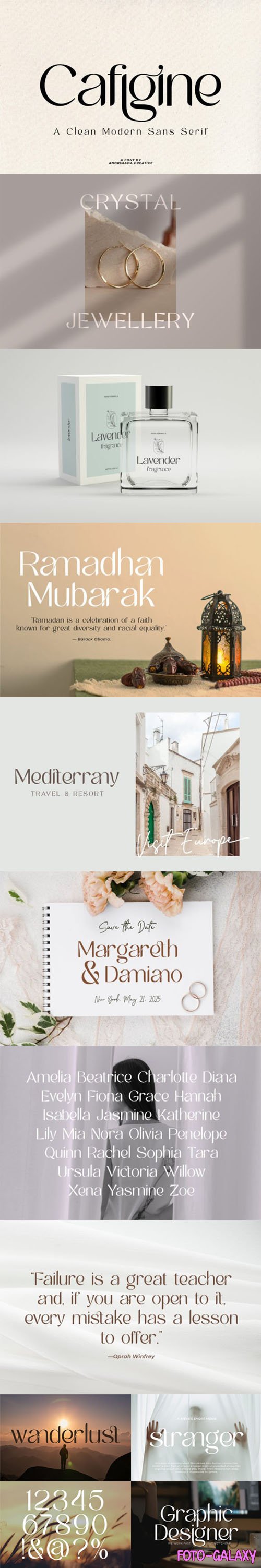 Cafigine - Modern Sans Serif Font