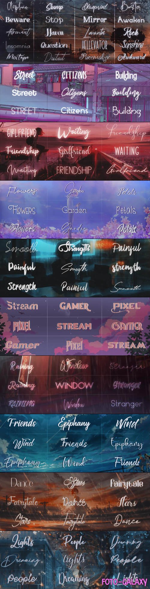 100 Fonts Pack