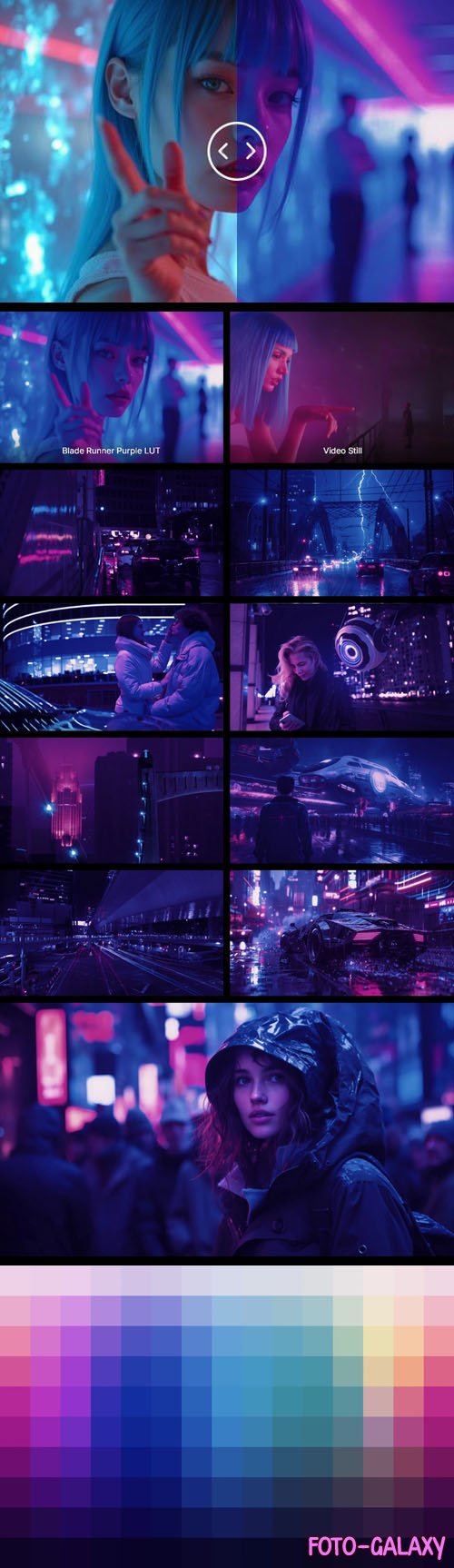 Cyberpunk Purple LUTs Preset