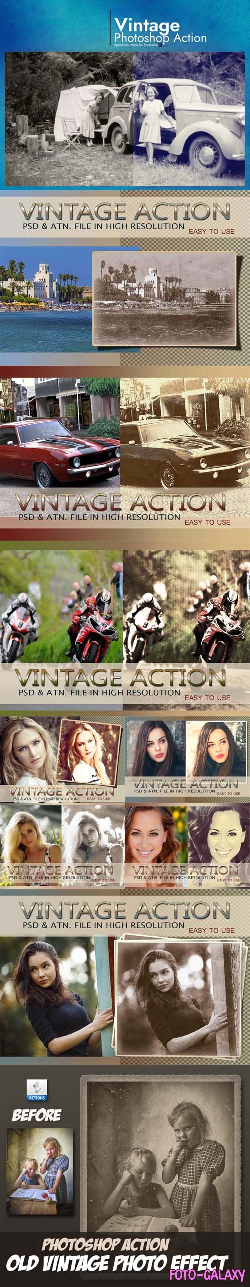 Vintage Actions & Photo Effects Collection for Photoshop