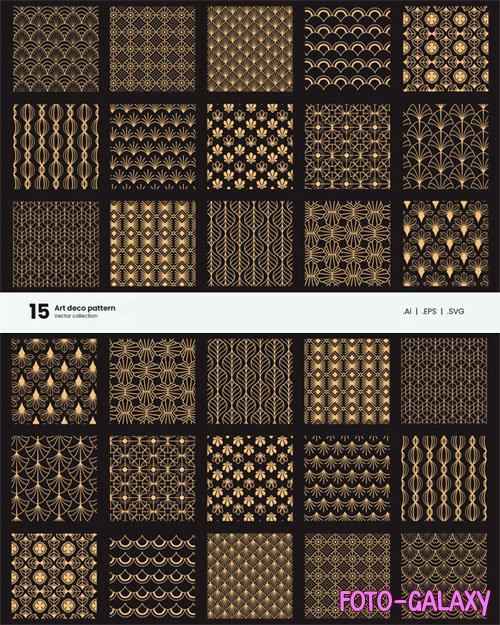 Art Deco Patterns Pack for Illustrator