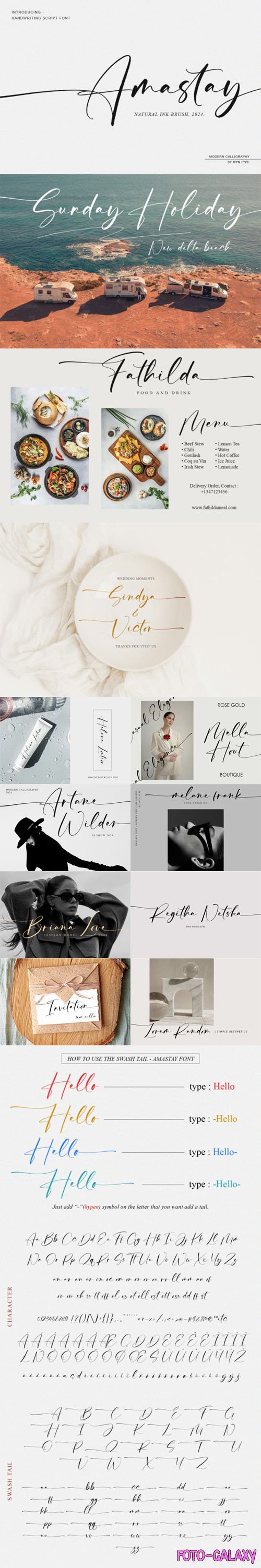 Amastay - Natural Ink Handwriting Font