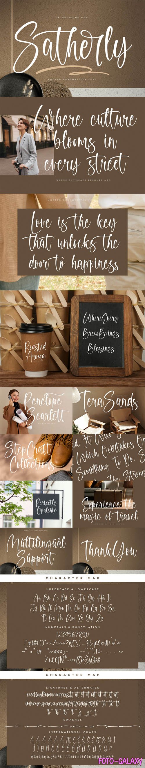 Satherly - Modern Handwritten Font