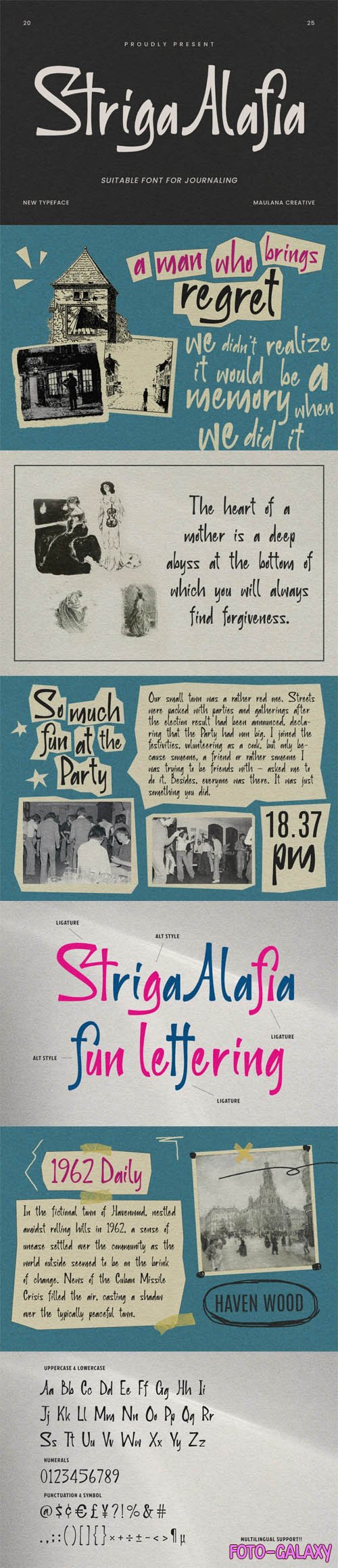 Striga Alafia - Vintage Display Typeface