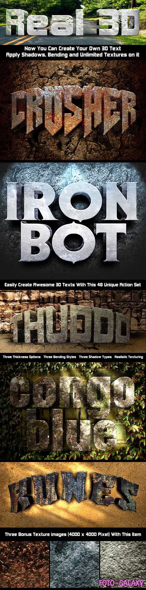 3D Text Effects - Cinematic Actions for Photoshop