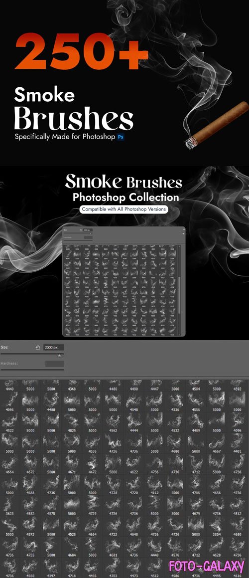 Smoke Brushes ABR Pack for Photoshop