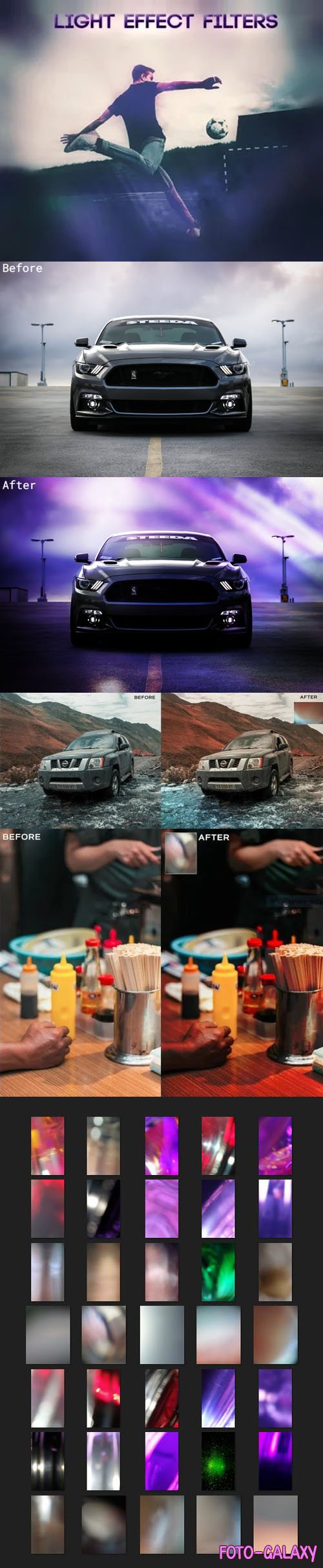 Light Effect Overlays Pack for Photoshop