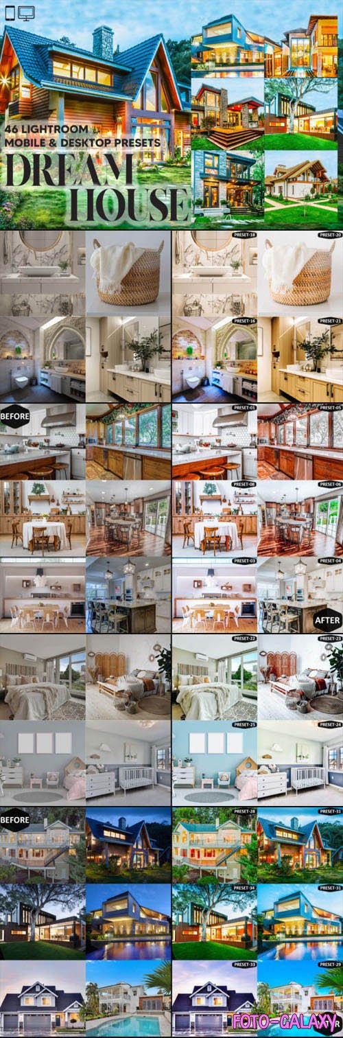 Dream House Mobile & Desktop Lightroom Presets Pack