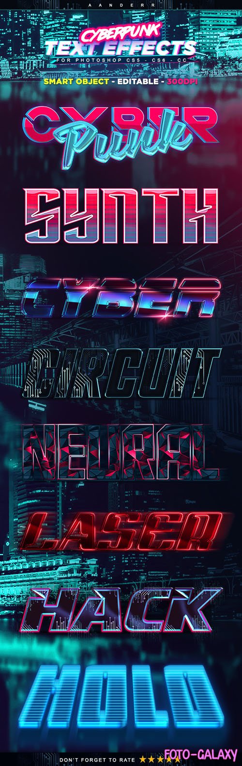 Cyberpunk Text Effects for Photoshop