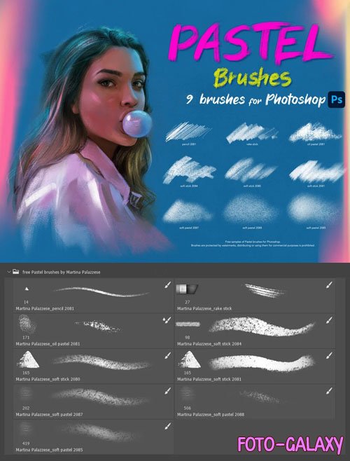 Pastel Photoshop Brushes Pack