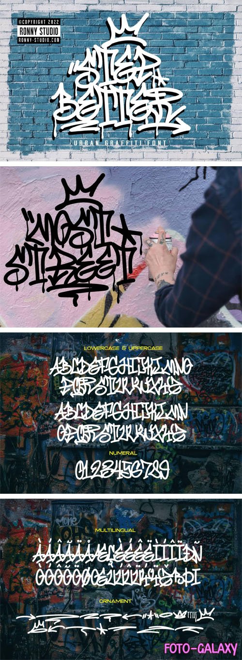 Step Better - Urban Graffiti Font