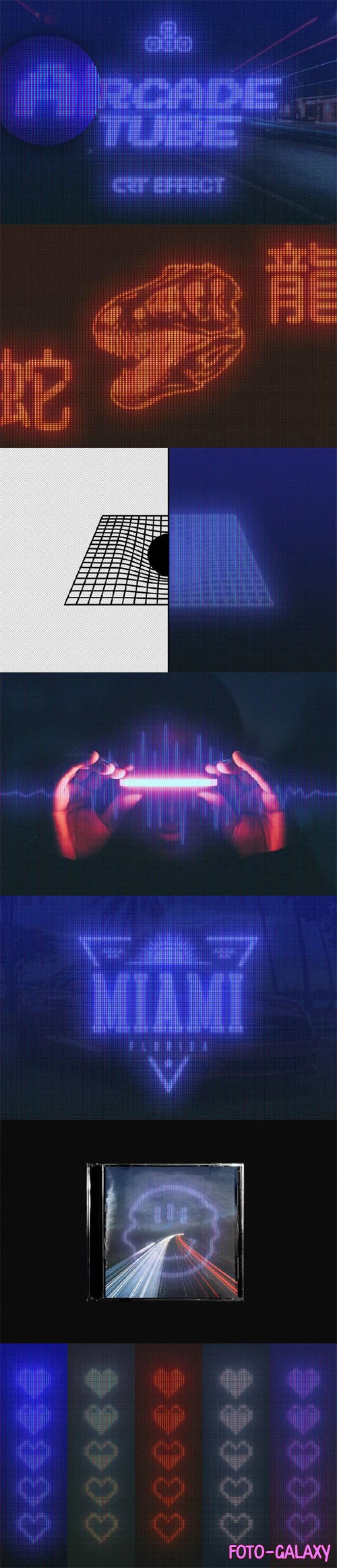Arcade CRT Photo Effect for Photoshop