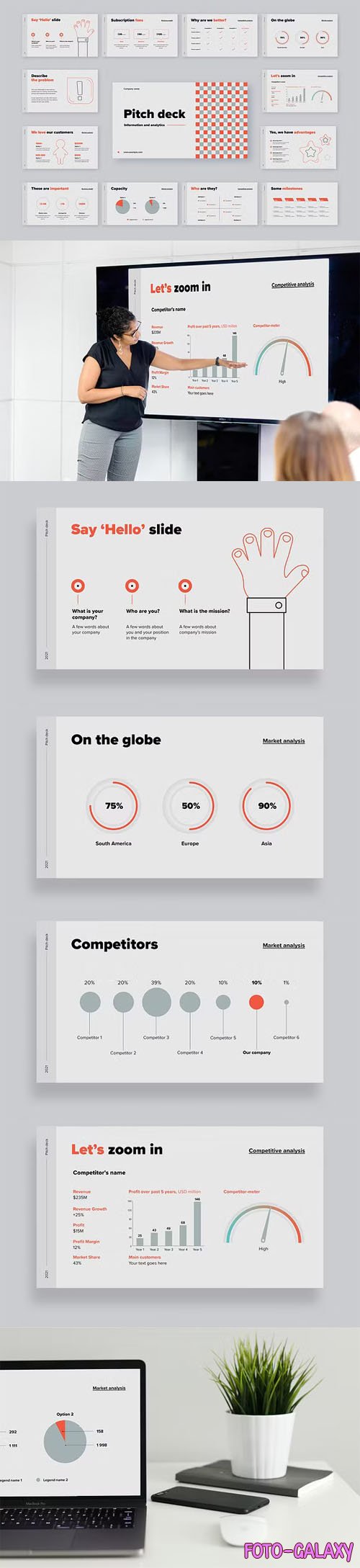 Modern Pitch Deck PowerPoint Presentation Template