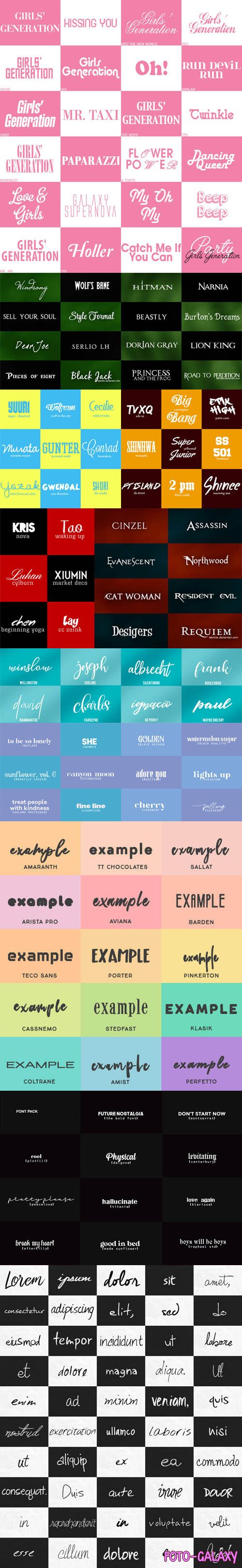 152 Fonts Pack