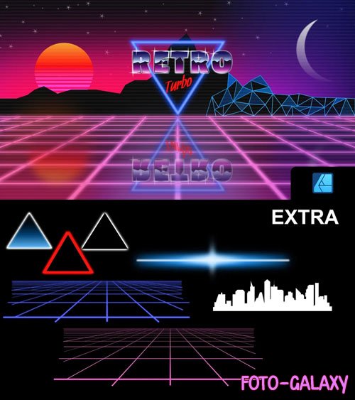 80s Retro Turbo Effect for Affinity